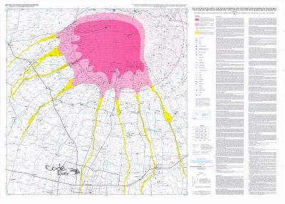 Merapi Hazard Zone Map - 2002