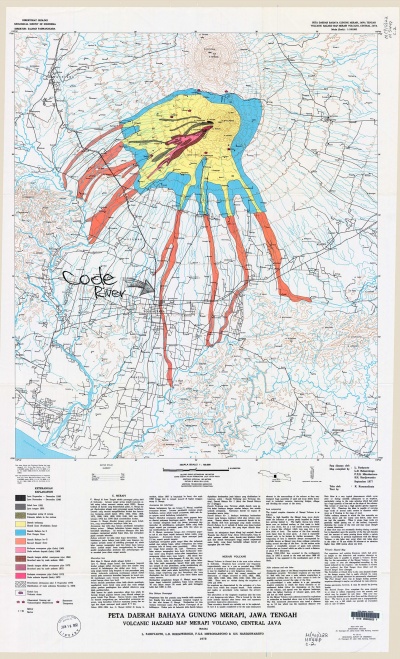 Merapi Hazard Zone Map - 1978