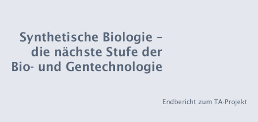 Report on Synbio and Biohacking to the German Bundestag