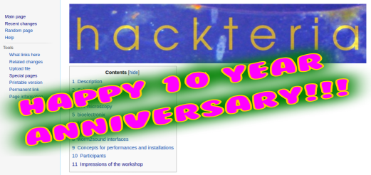 10 Year Anniversary of Hackteria